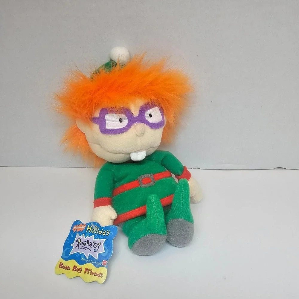Vintage 90s Rugrats Holiday Bean Bag Plush. Chucky